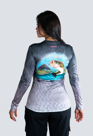 JERSEY CUELLO REDONDO DAMA BLACK BASS GUATAPE GRIS 8006