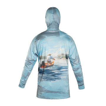 JERSEY CAPUCHA ATARRAYA FONDO GRIS AZUL 8052