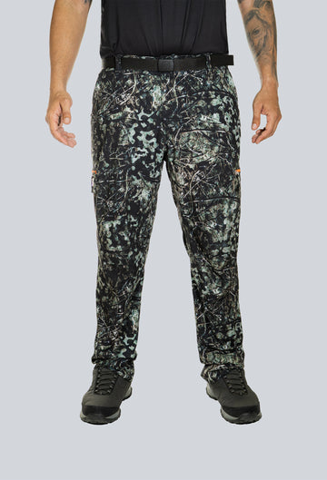 Pantalón licrado ribetes cammo pantanoso