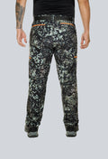 Pantalón licrado ribetes cammo pantanoso