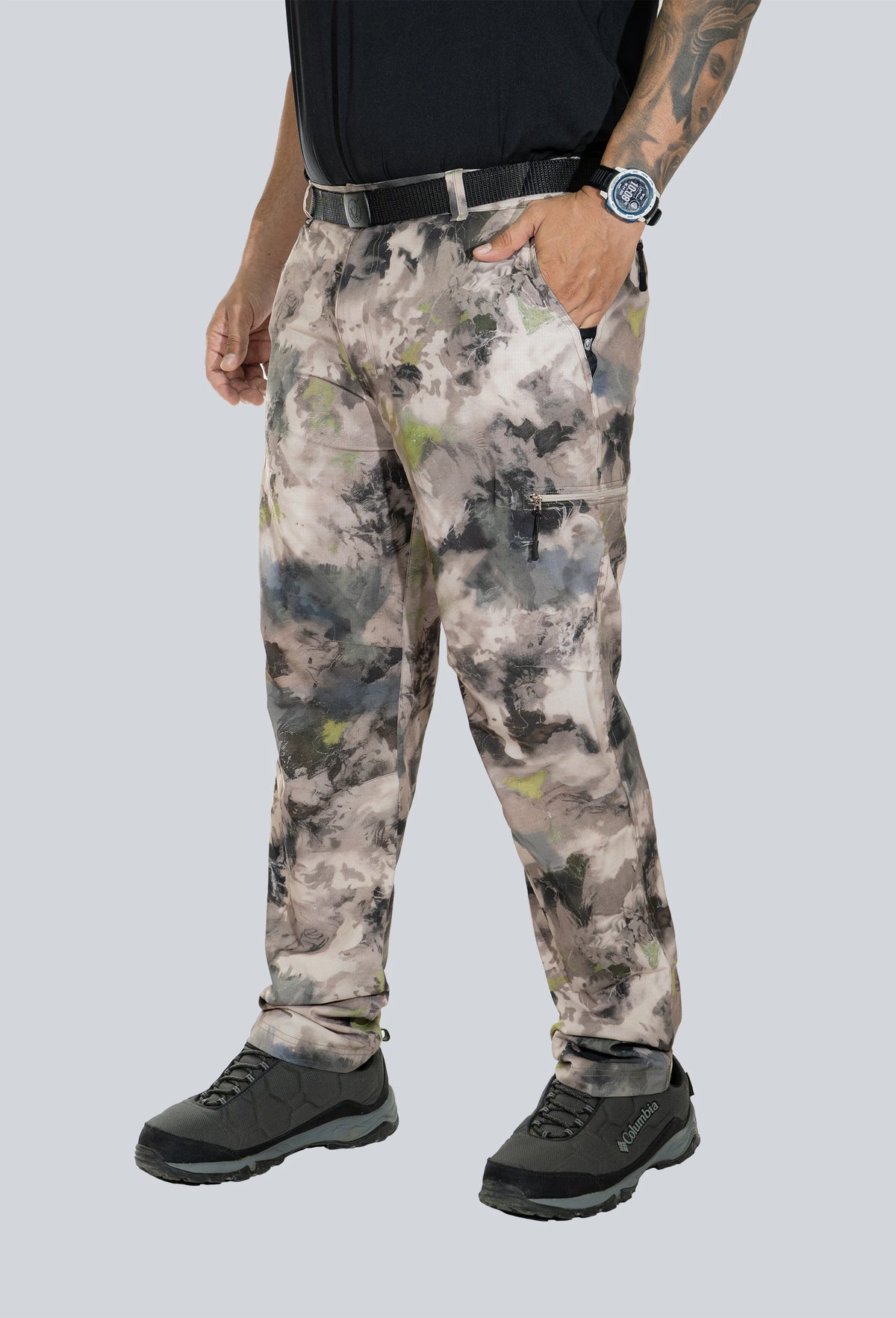 Pantalón licrado ribetes cammo paramo tex