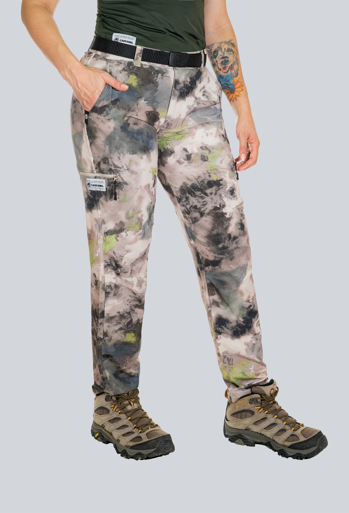 Pantalón licrado ribetes dama cammo paramo tex