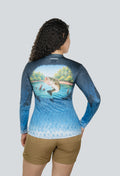 Jersey cuello redondo bass usa escama azul