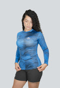 Jersey cuello redondo textura relieve azul rey