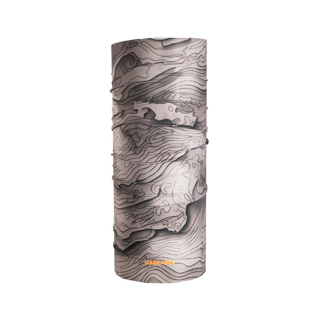 PROTECTOR FACIAL UV CAMMO TOPOGRAFICO RELIEVE GRIS