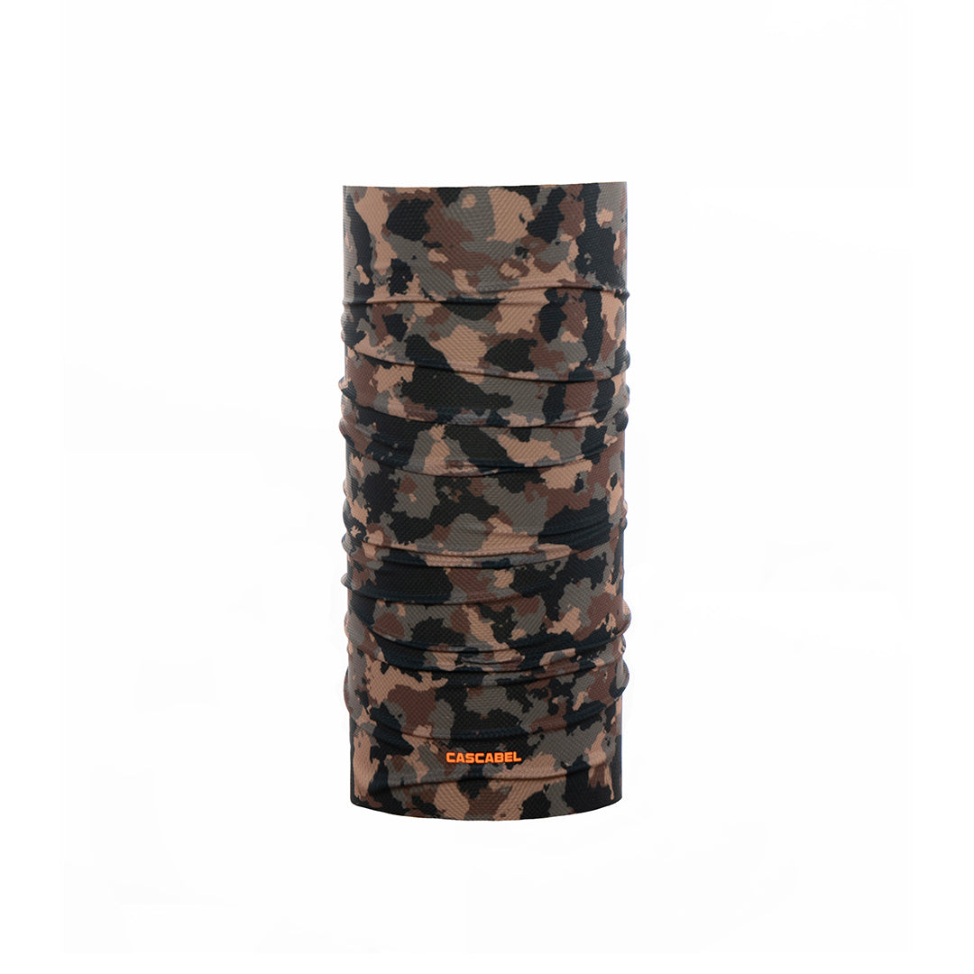 PROTECTOR FACIAL UV MILITAR CAMMO BIEGE CAFE OSCURO 8024