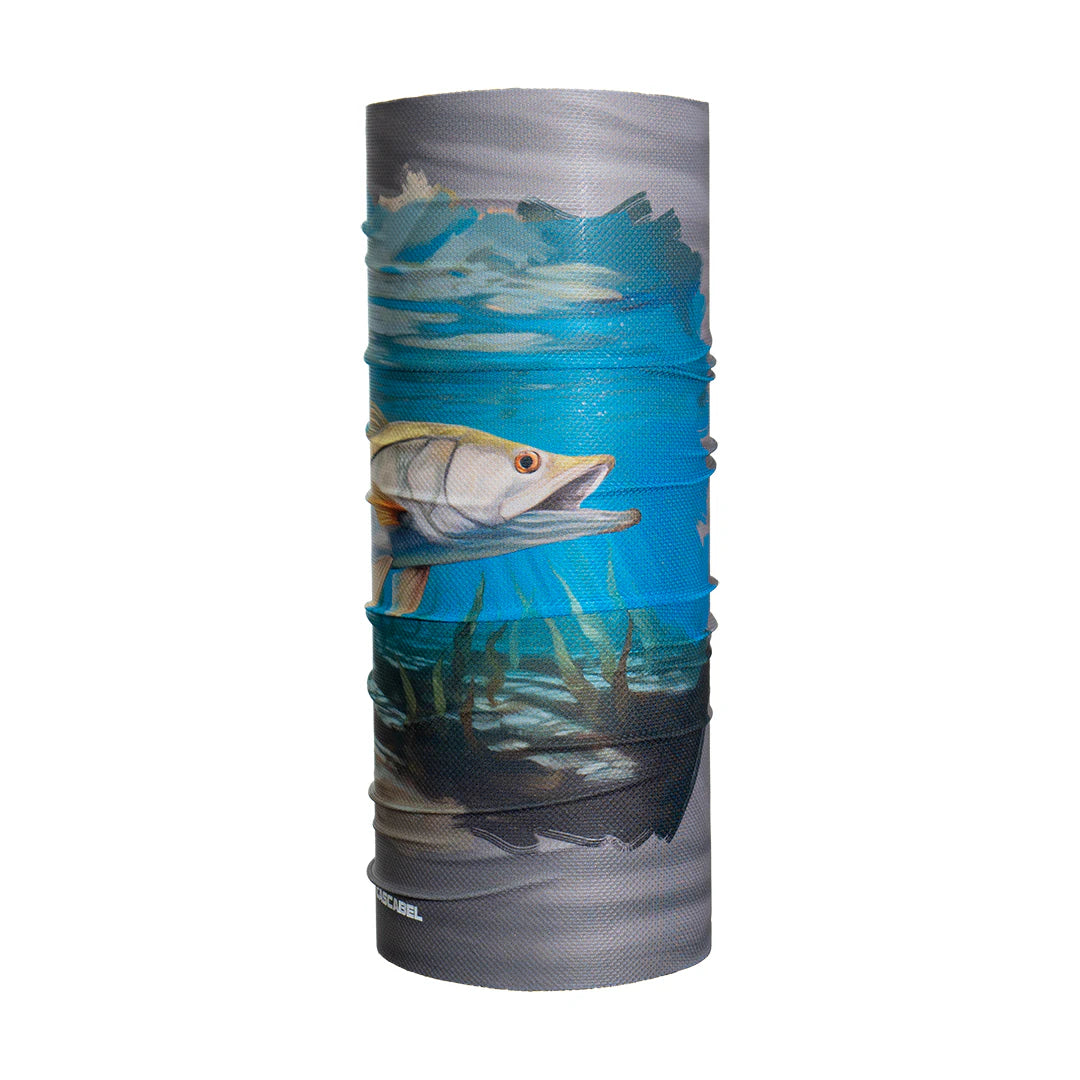 Proteccion facial balaclava robalo alga fondo gris