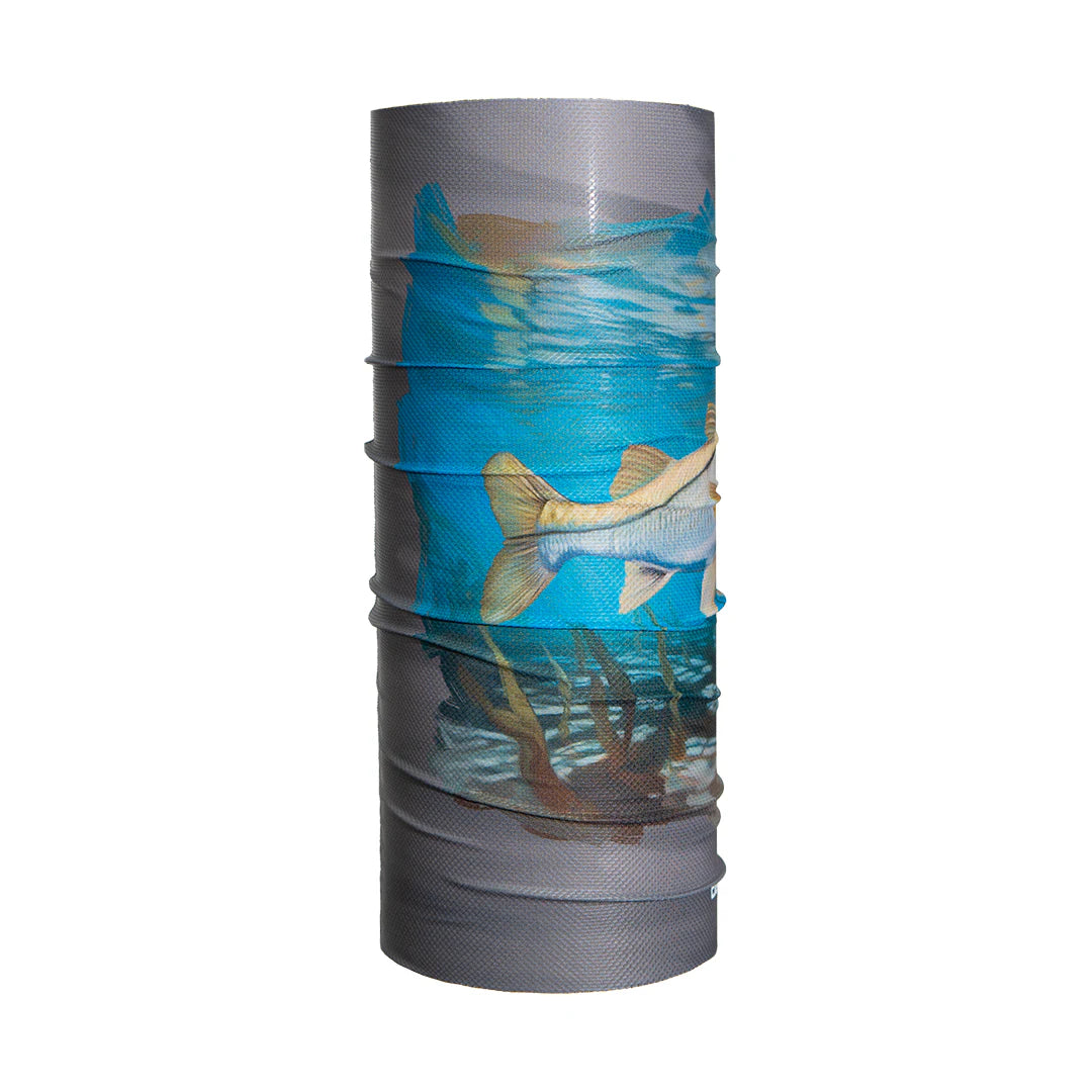 Proteccion facial balaclava robalo alga fondo gris