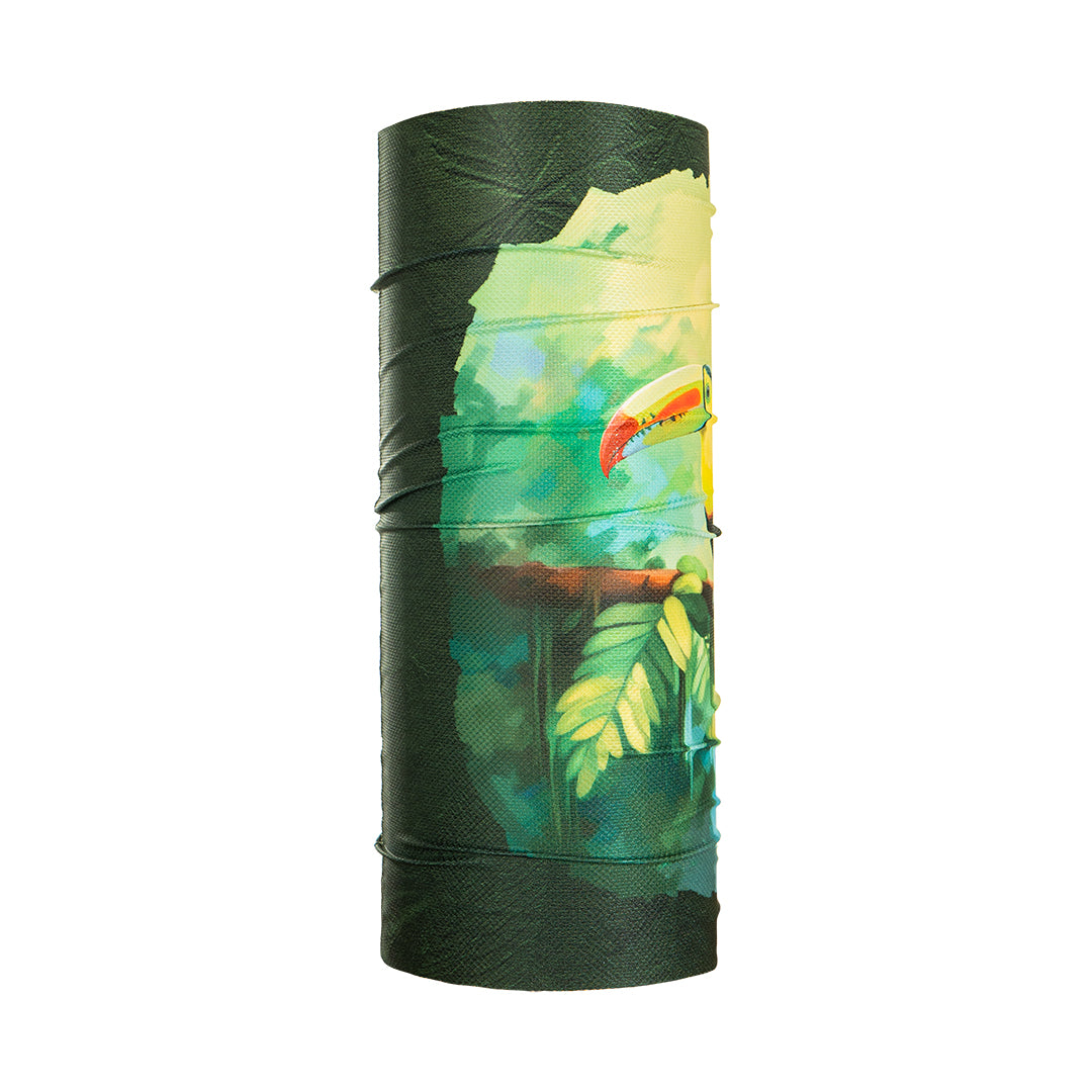 Proteccion facial balclava tucan textura verde