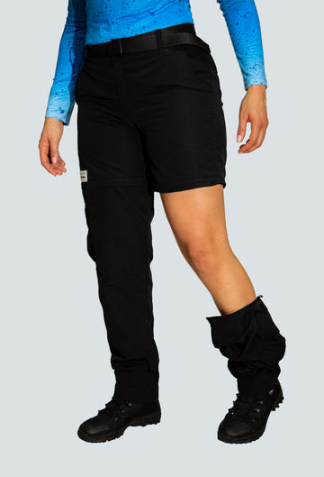 Pantalón convertible outdoor negro fondo entero