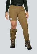 Pantalón convertible outdoor ocre fondo entero