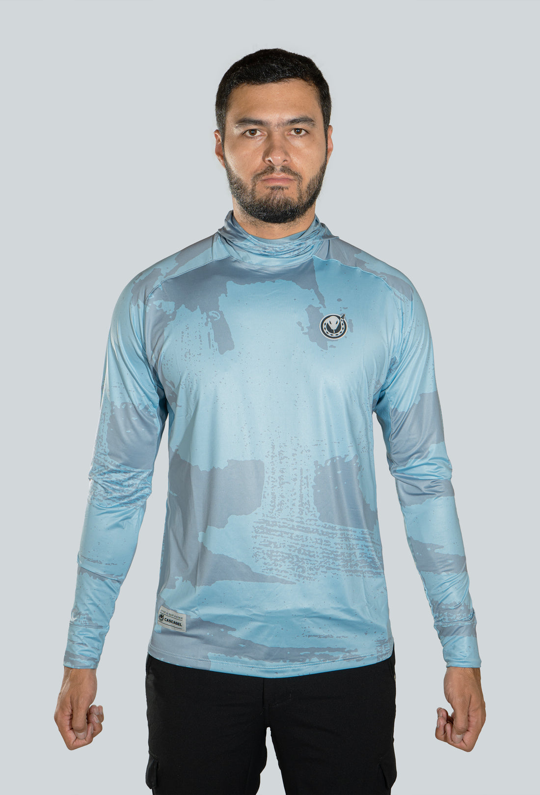 JERSEY CAPUCHA ATARRAYA FONDO GRIS AZUL 8052
