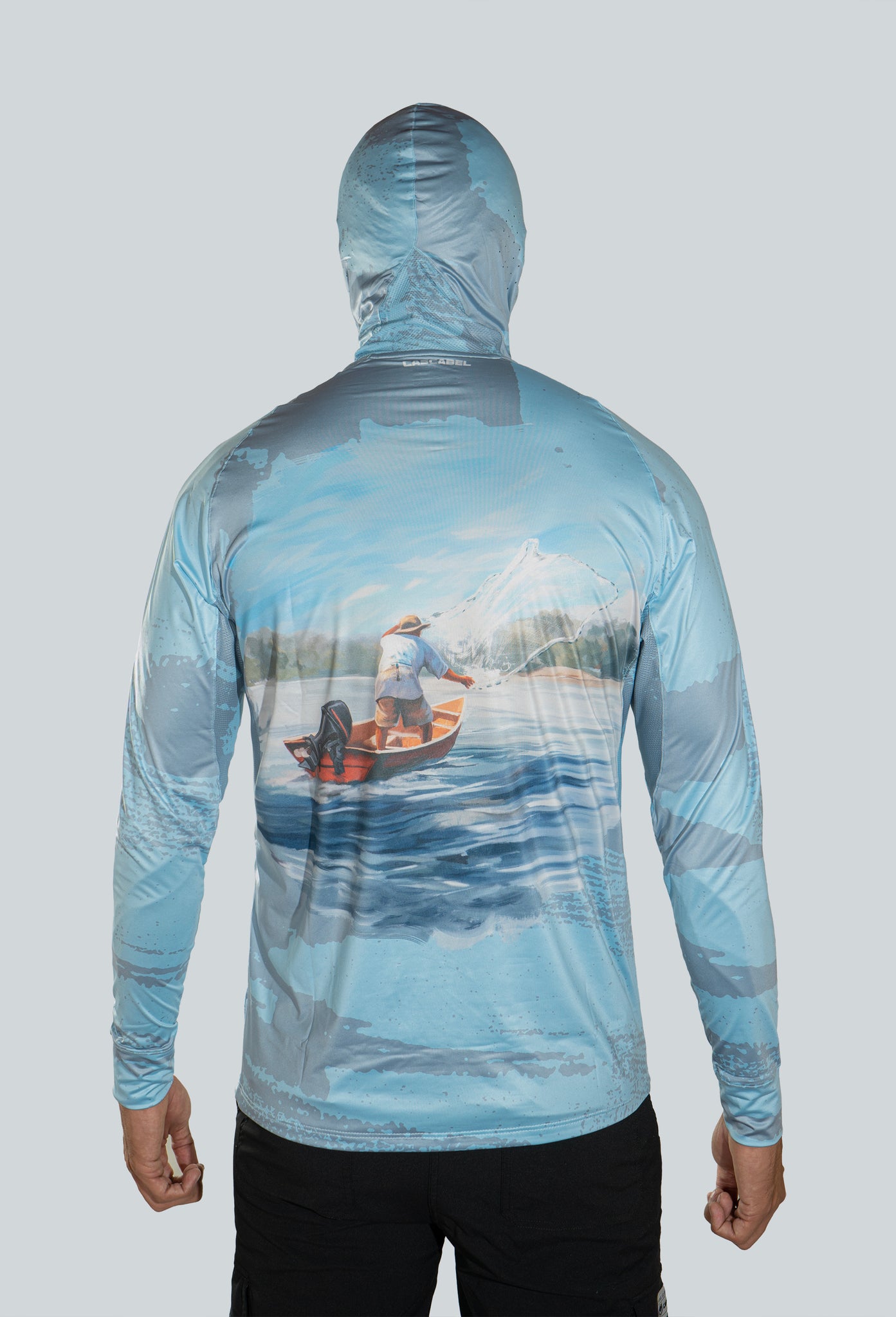 JERSEY CAPUCHA ATARRAYA FONDO GRIS AZUL 8052