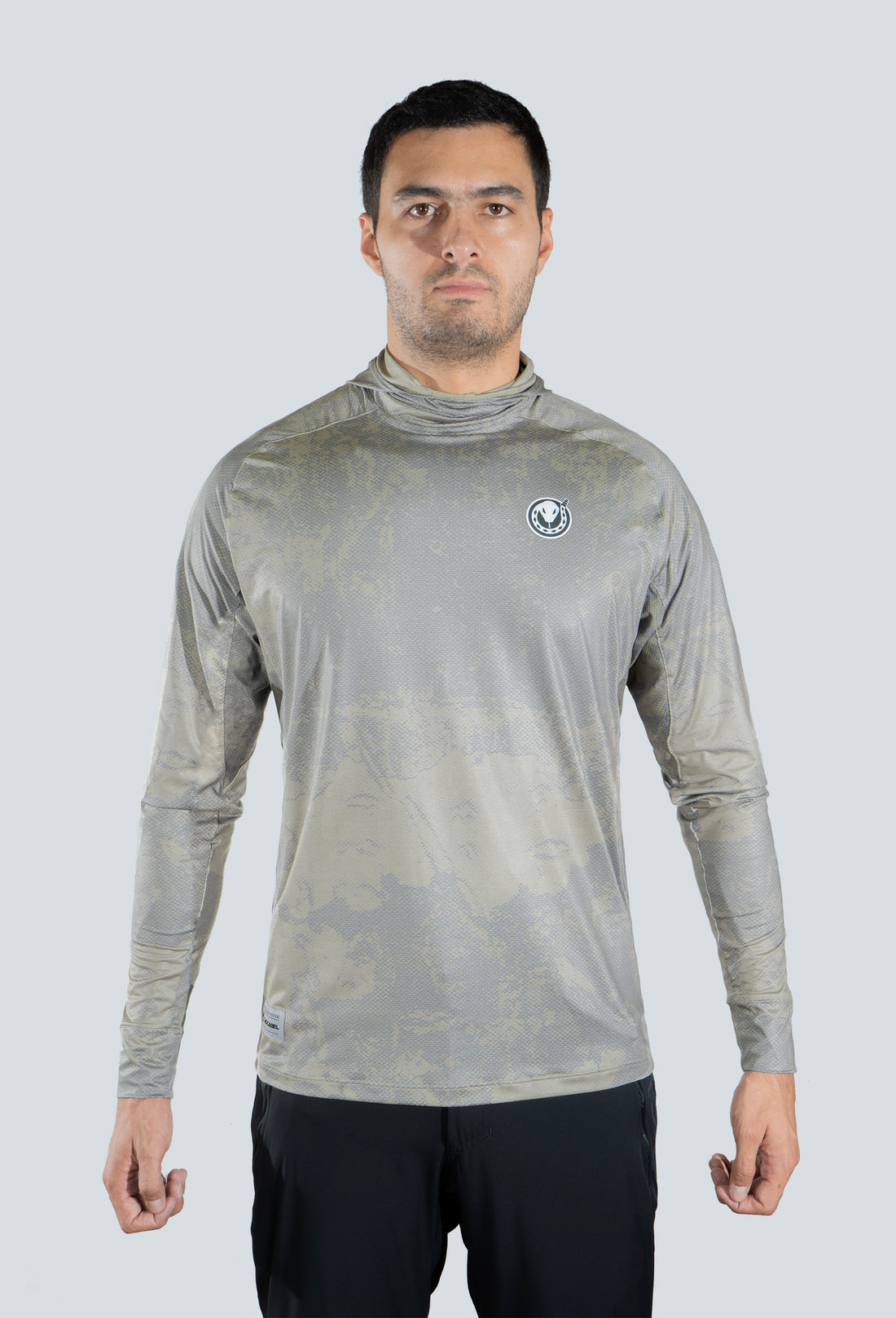 JERSEY CAPUCHA ILUSTRACIÓN MOJARRA TEXTURA VERDE OLIVA 8052