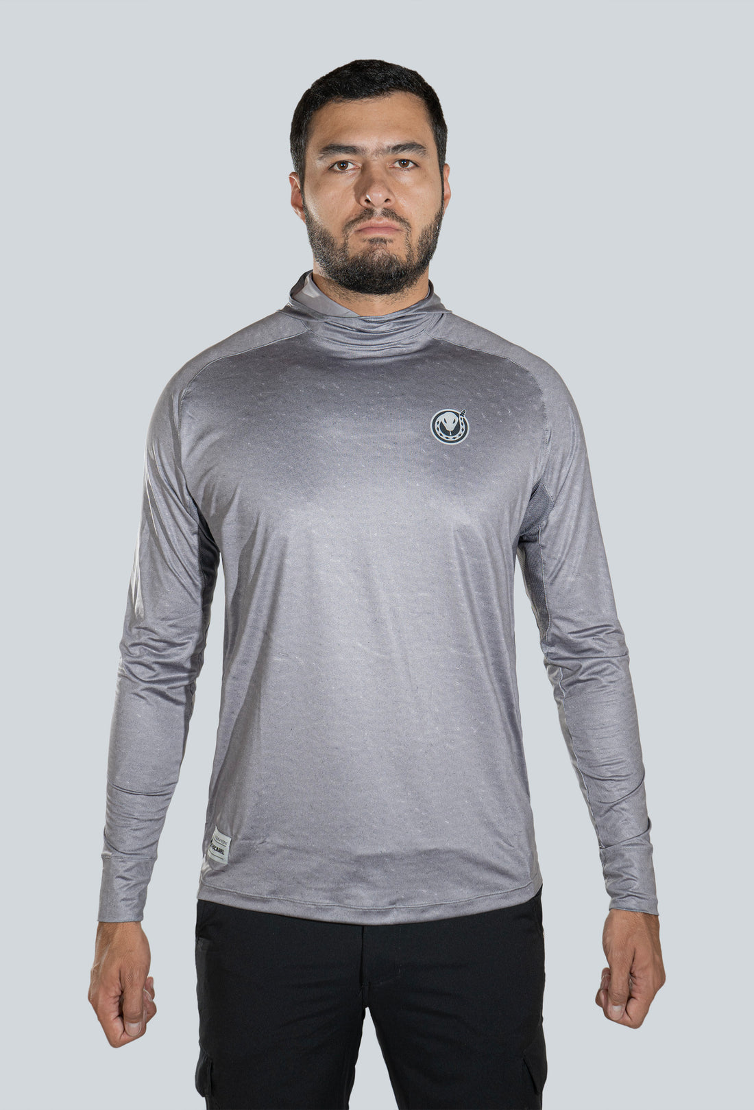 JERSEY CAPUCHA OSO DE ANTEOJOS FONDO GRIS 8052