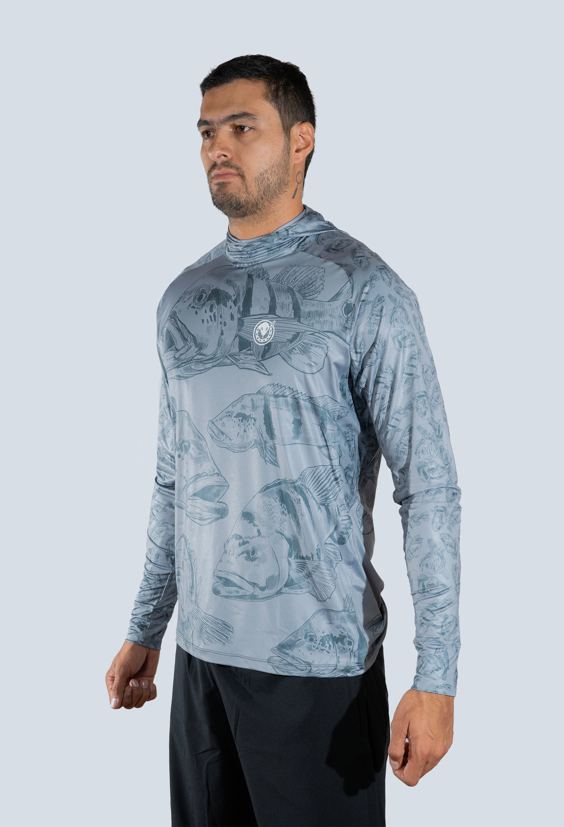 Jersey capucha tucunare pattern gris