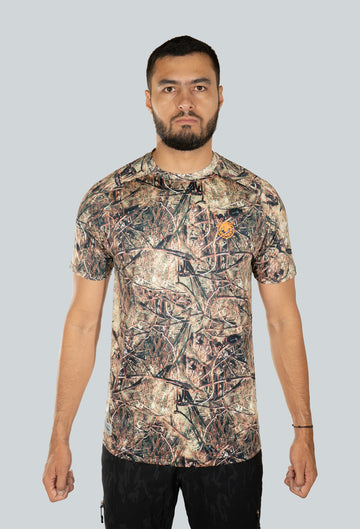Camiseta tecnica outdoor cascabel cammo summer brown 8085