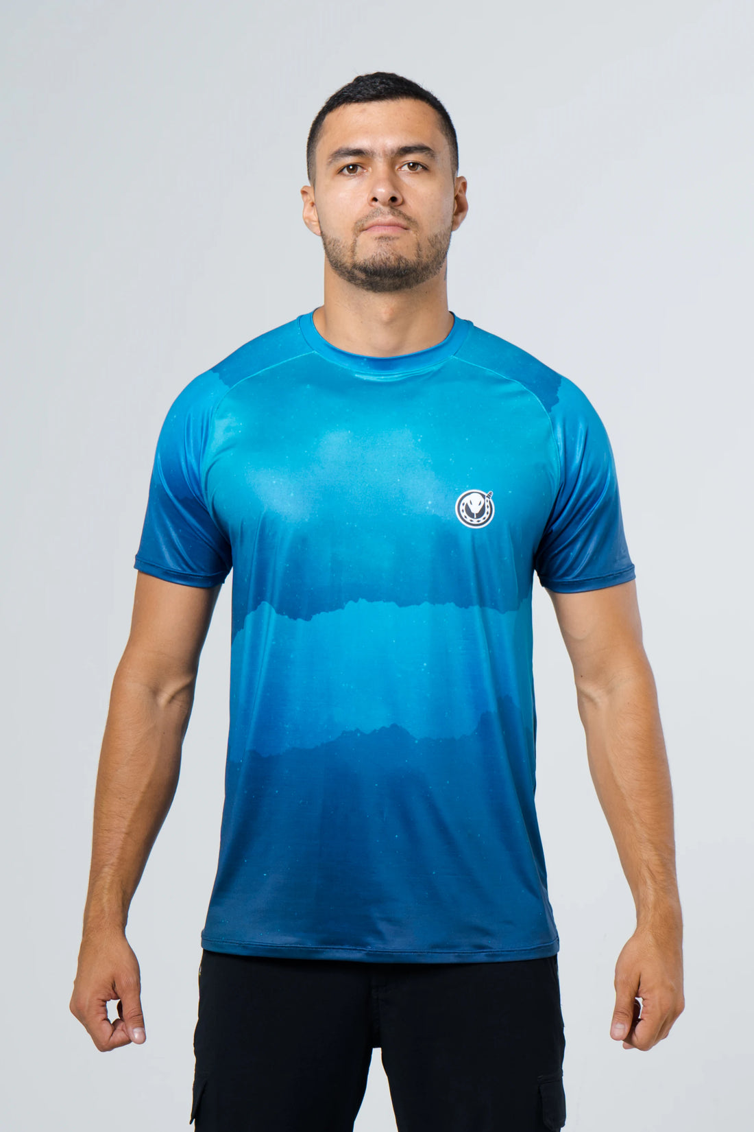 Camiseta en licra manga confort mixto atún marlín dorado