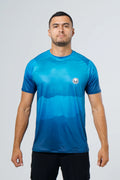 Camiseta en licra manga confort mixto atún marlín dorado