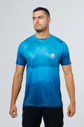 Camiseta en licra manga confort mixto atún marlín dorado