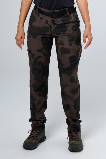 Pantalón licrado outdoor cammo nebuloso verde