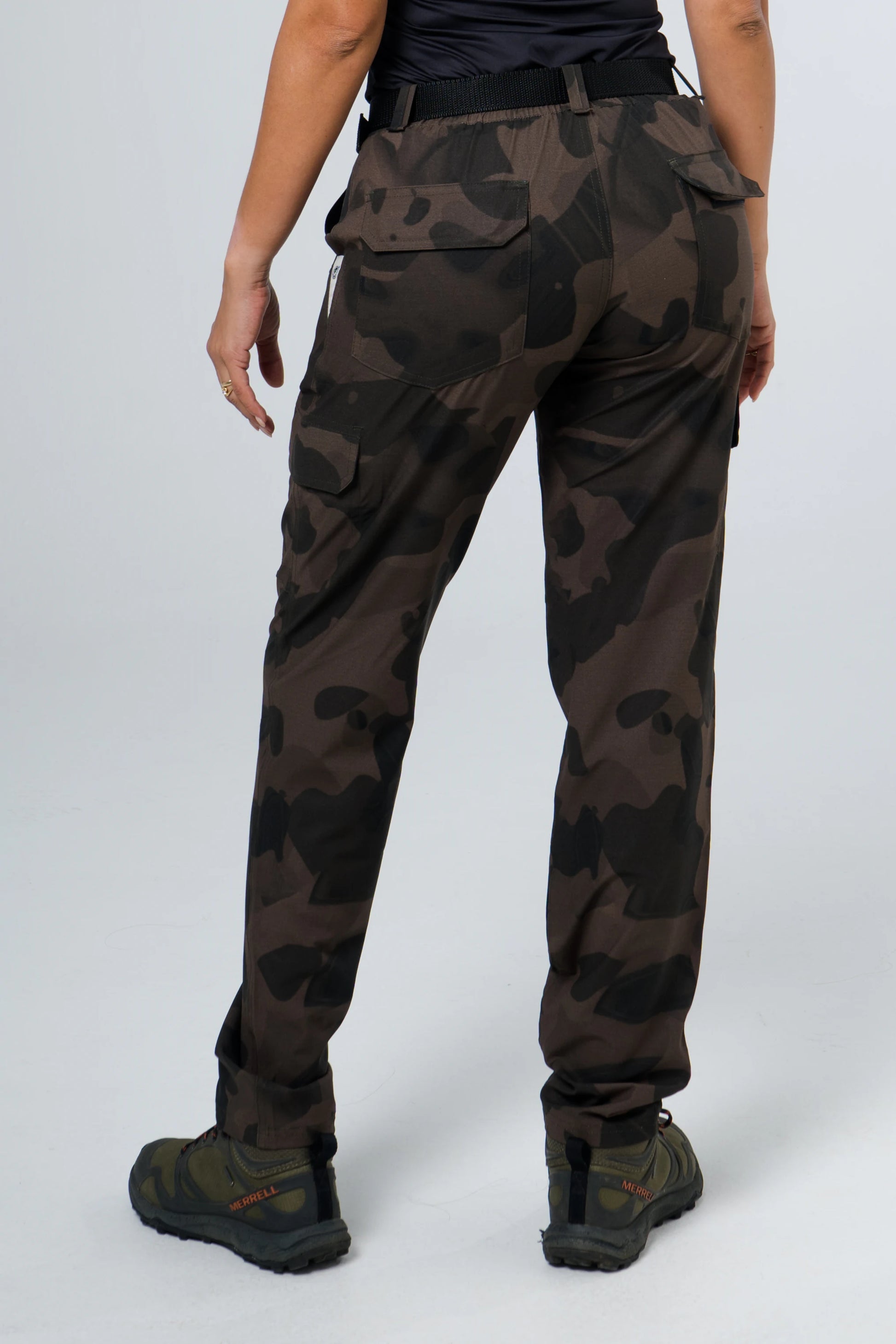 Pantalón licrado outdoor cammo nebuloso verde