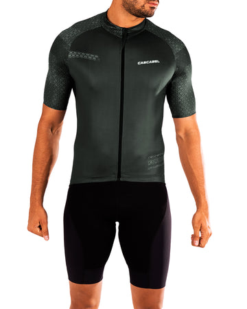 JERSEY DE CICLISMO HOMBRE CAMMO CADENA GRIS OSCURO 9000