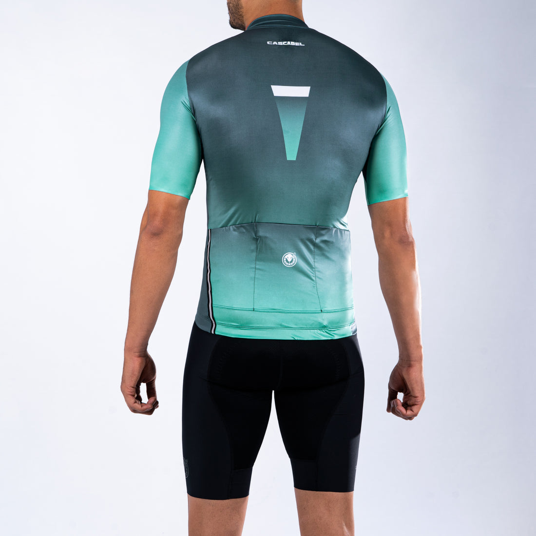 JERSEY DE CICLISMO HOMBRE DEGRADE VERDE JADE 9000
