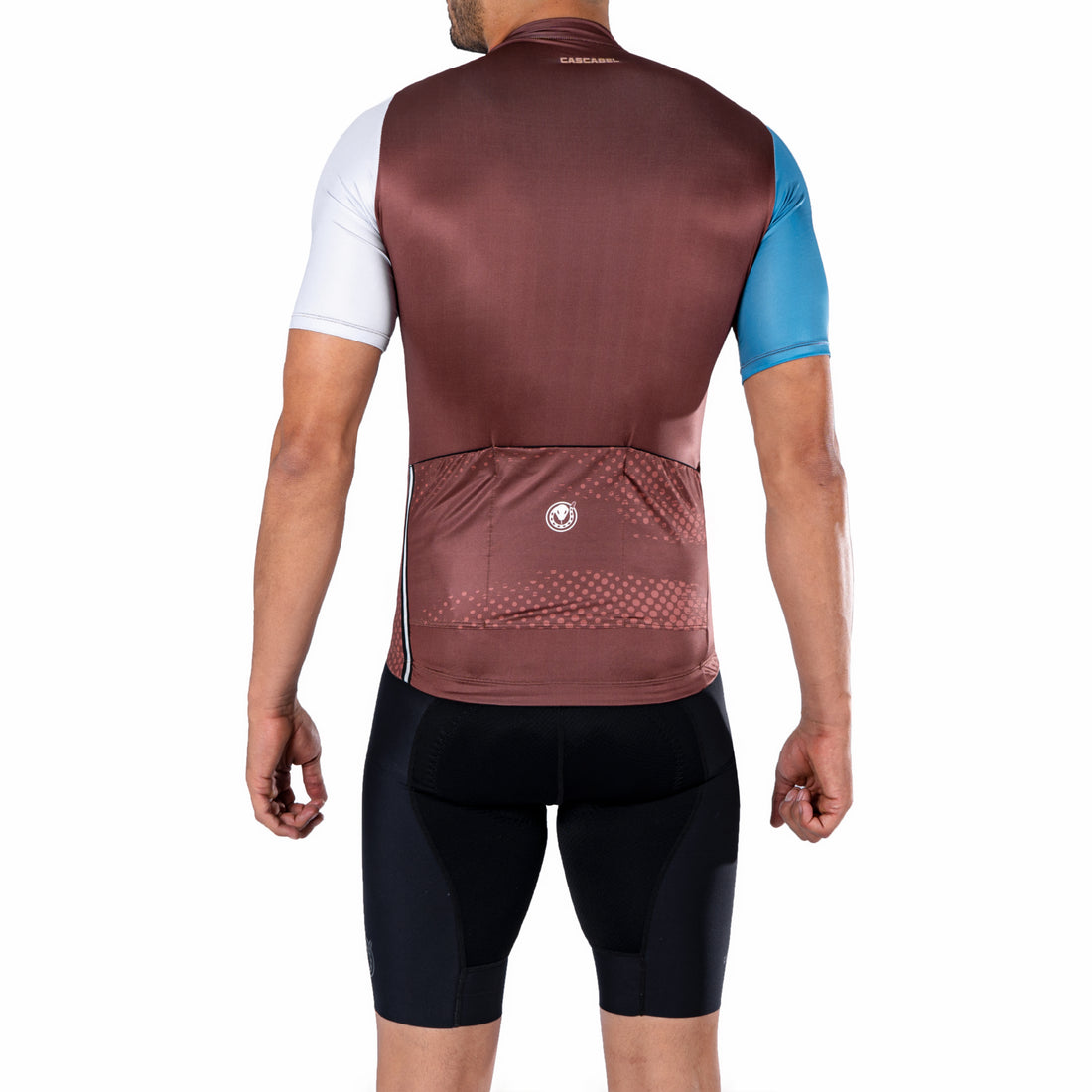 JERSEY DE CICLISMO HOMBRE PETROLEO BLANCO TRUFA 9000