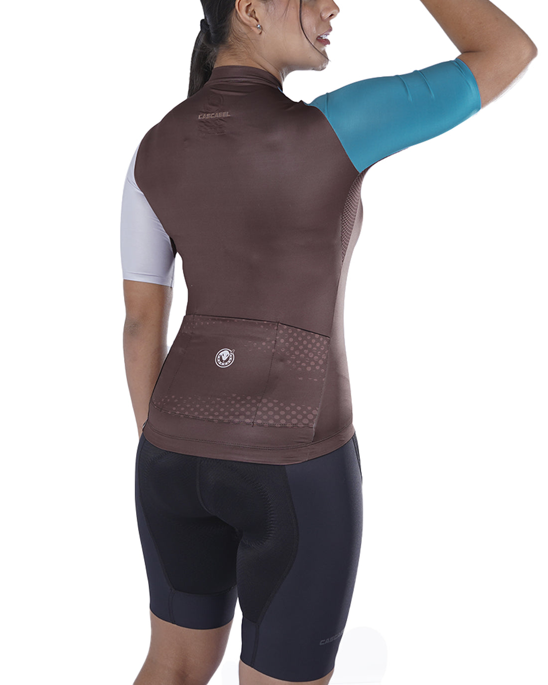 Jersey de ciclismo dama petróleo blanco trufa