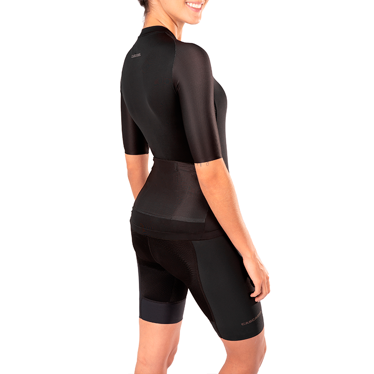 JERSEY DE CICLISMO DAMA NEGRO FONDO ENTERO 9003