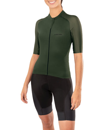 JERSEY DE CICLISMO DAMA VERDE SUBLIMADO FONDO ENTERO 9003