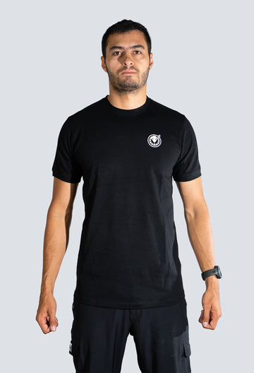 CAMISETA ALGODO PREMIUM NEGRO FONDO ENTERO 9500