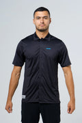 Camisa manga corta negro fondo entero