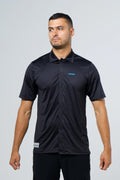 Camisa manga corta negro fondo entero