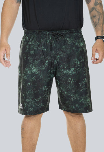 Pantaloneta licrada cierre bolsillos cammo verde amazonas