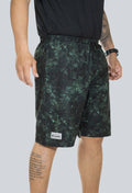 Pantaloneta licrada cierre bolsillos cammo verde amazonas