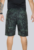 Pantaloneta licrada cierre bolsillos cammo verde amazonas