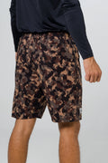 Pantaloneta licrada cierre bolsillos militar cammo beige cafe oscuro