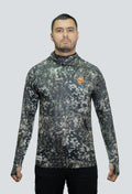 Jersey tecnico UV con proteccion facial integrada cammo pantanoso