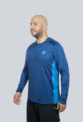 Jersey capucha amplia azul navy superior fondo entero