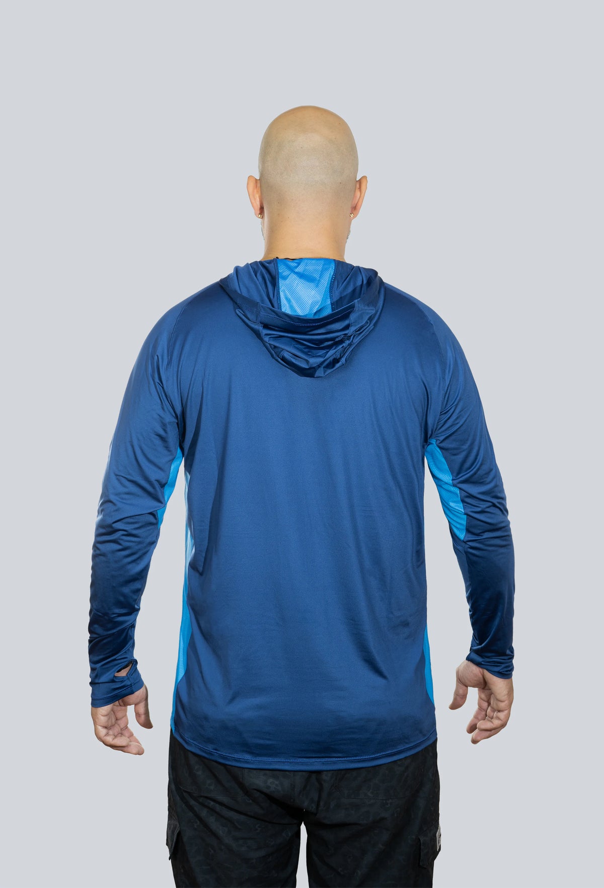 Jersey capucha amplia azul navy superior fondo entero