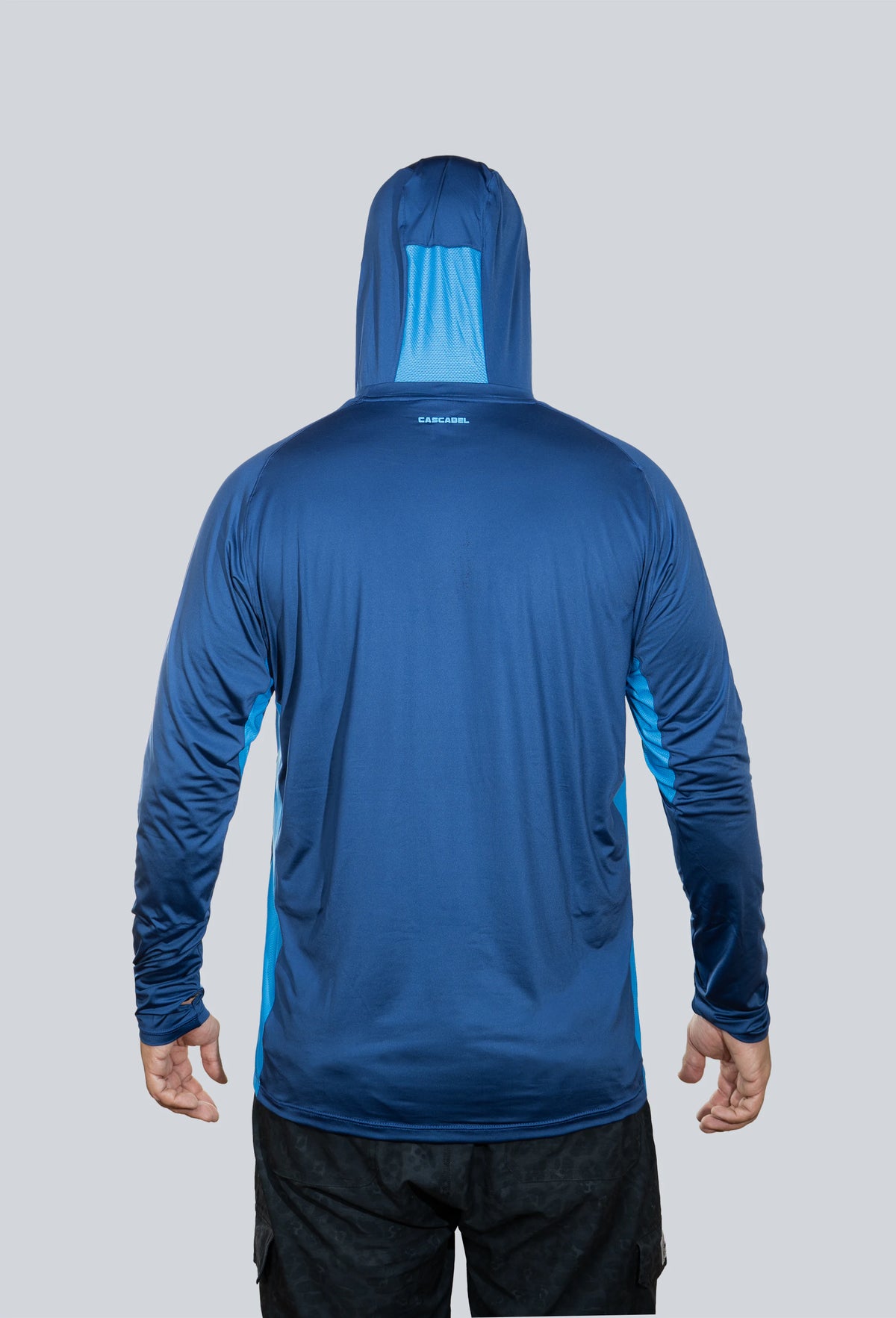 Jersey capucha amplia azul navy superior fondo entero
