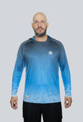 Jersey capucha amplia mahi azul