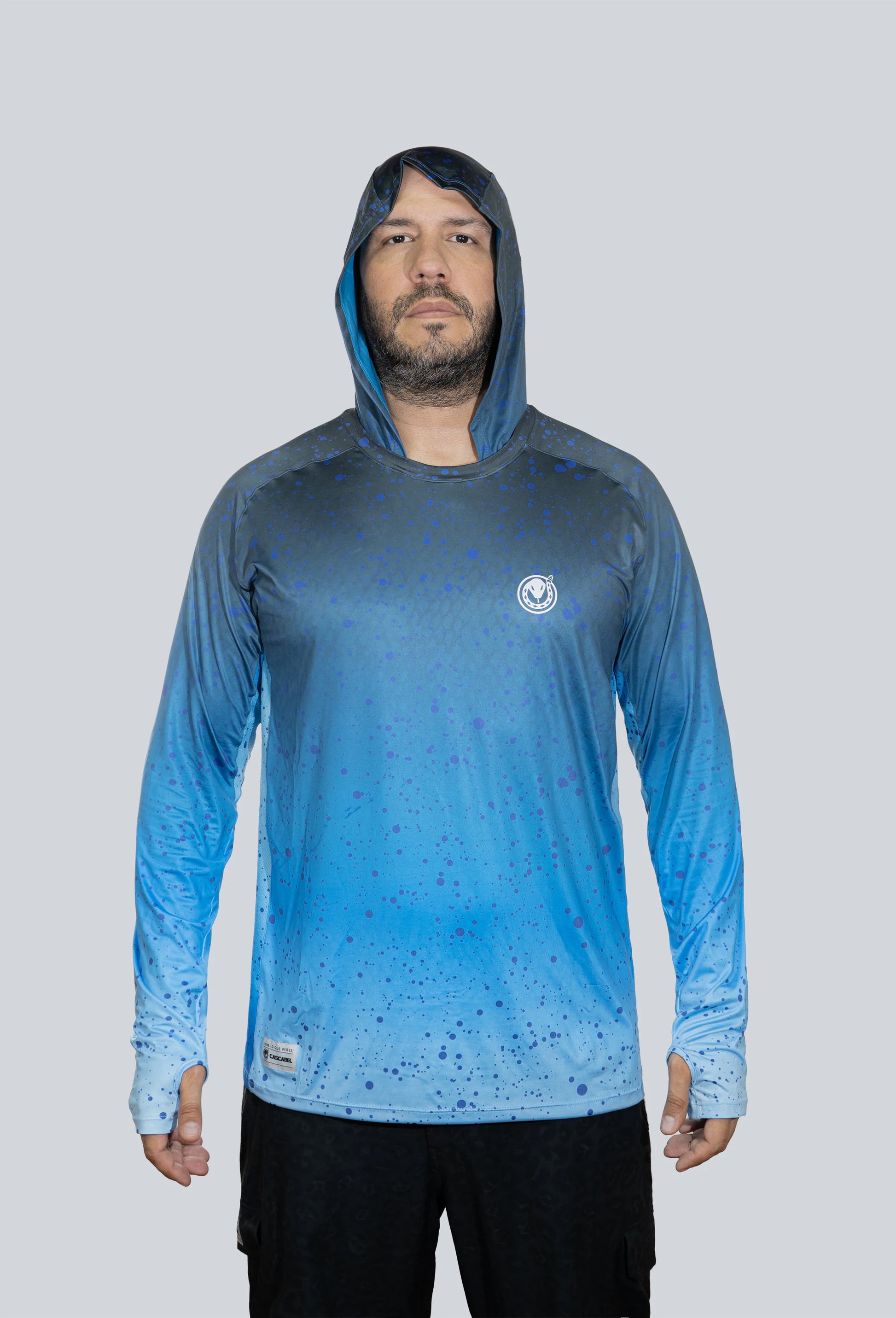 Jersey capucha amplia mahi azul