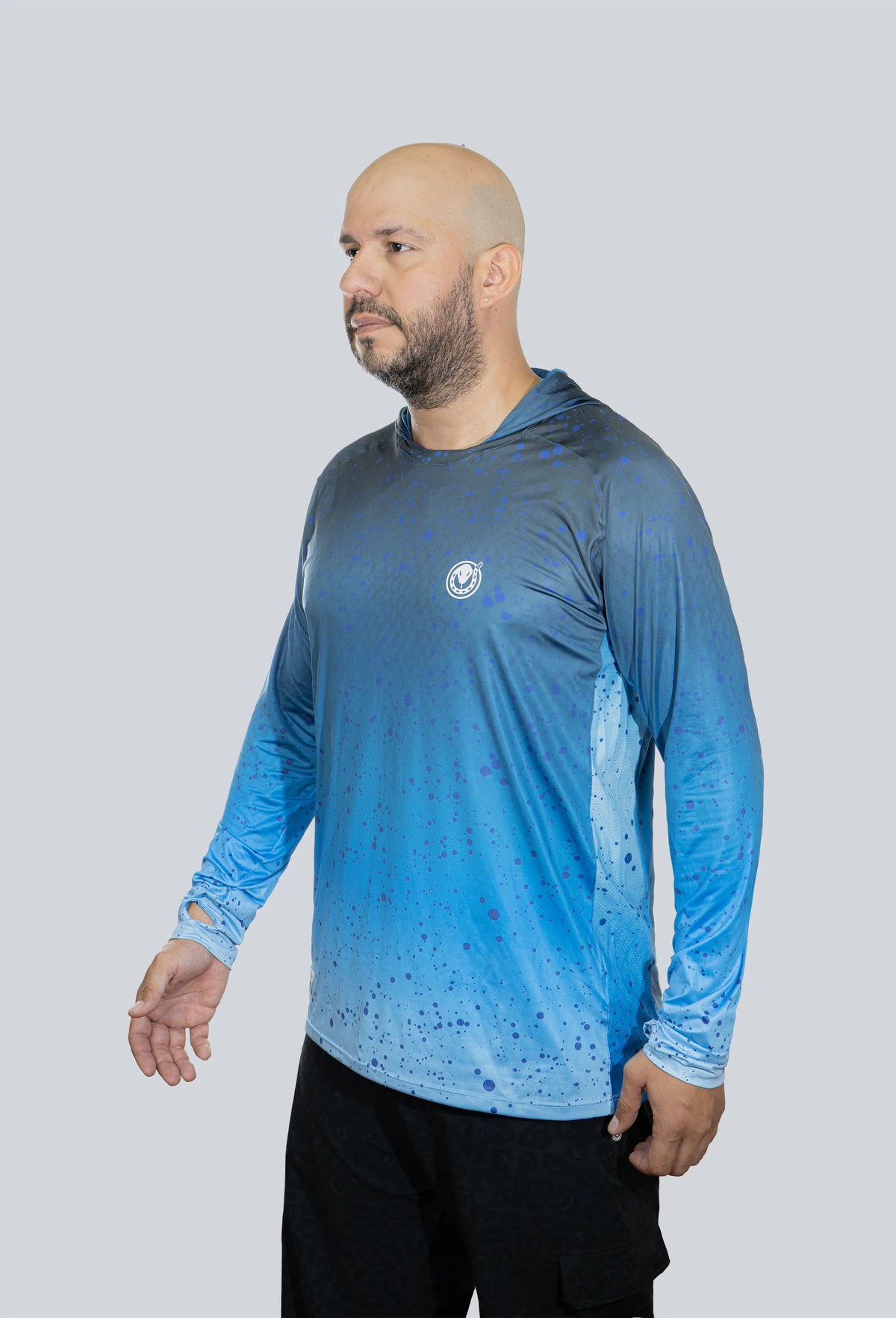 Jersey capucha amplia mahi azul