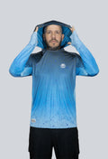 Jersey capucha amplia mahi azul