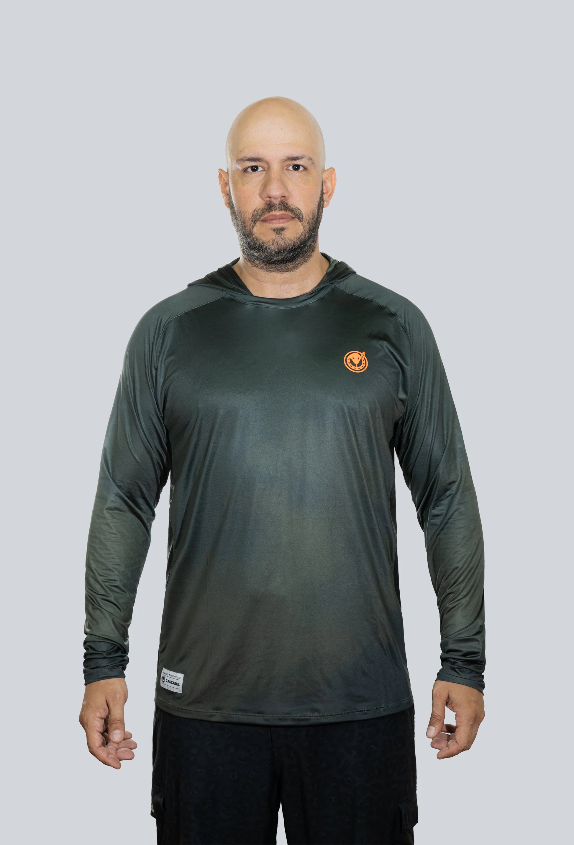 Jersey capucha amplia traira señuelo rana verde oscuro