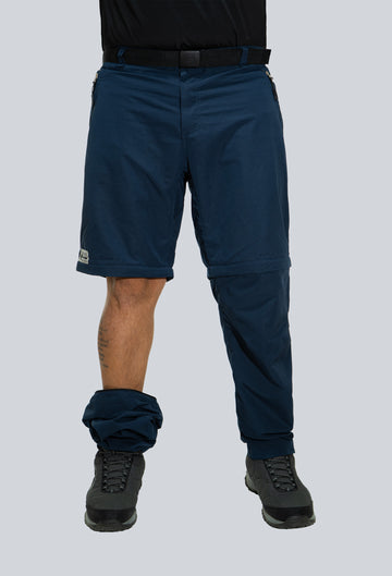 Pantalón convertible outdoor azul navvy fondo entero