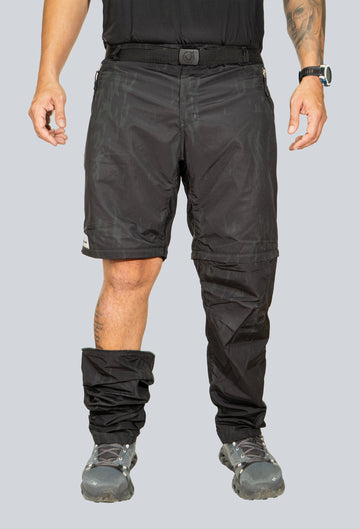 Pantalón convertible outdoor cammo black tex
